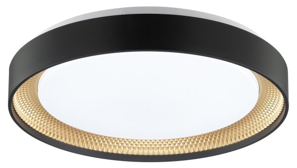 Brilliant - LED stmievateľné stropné svietidlo WALDO LED/24W/230V čierna/zlatá + diaľkové ovládanie