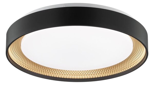 Brilliant - LED stmievateľné stropné svietidlo WALDO LED/24W/230V čierna/zlatá + diaľkové ovládanie
