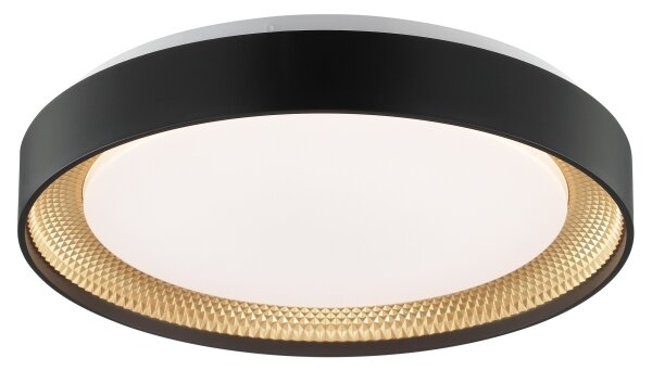 Brilliant - LED stmievateľné stropné svietidlo WALDO LED/24W/230V čierna/zlatá + diaľkové ovládanie