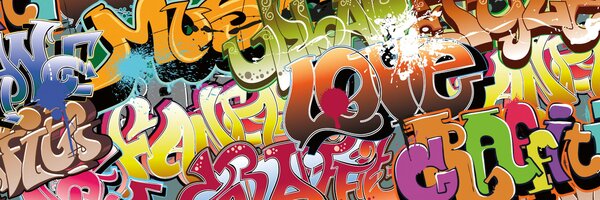 DIMEX | Fototapeta do kuchyne Graffiti KI-180-020 | 180 x 60 cm | viacfarebná