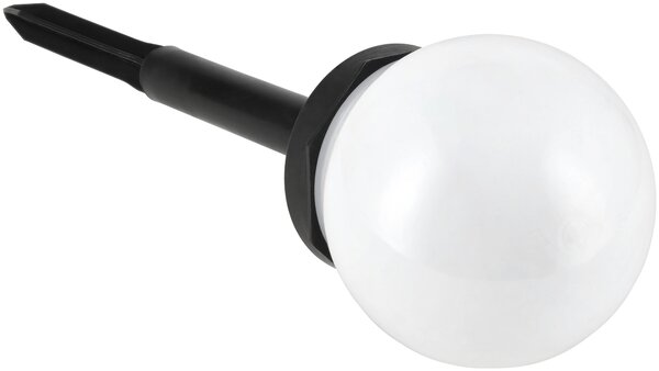 SADA 4 solárnych záhradných lámp, LED, BIELA, 10 cm, vodotesná, IP44