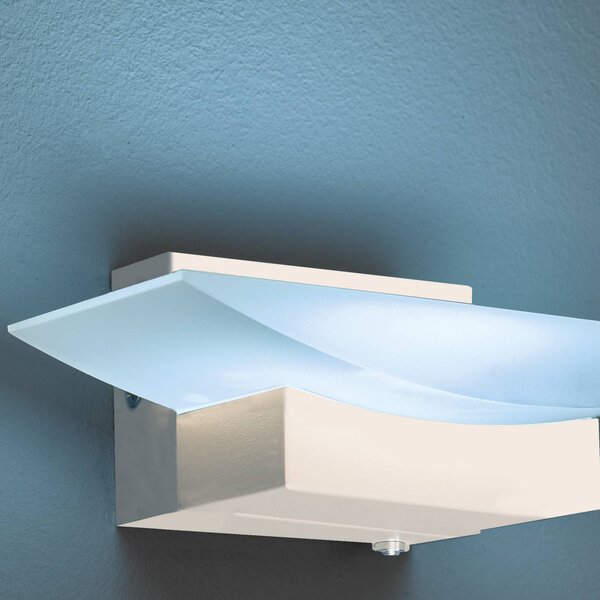 LED nástenné svetlo Bowl TW, šírka 20 cm, piesková farba, Krémová / jantárovo žltá, Obývacia izba / jedáleň, kov, Moderný, Nástenné svietidlo