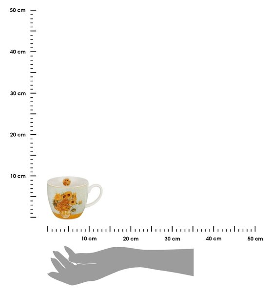 Porcelánový hrnček Van Gogh Sunflowers 460 ml