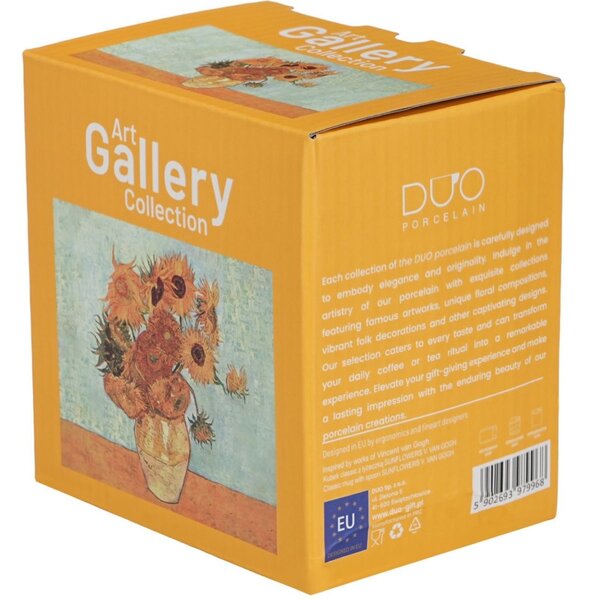 Porcelánový hrnček s lyžičkou Van Gogh Sunflowers 360 ml