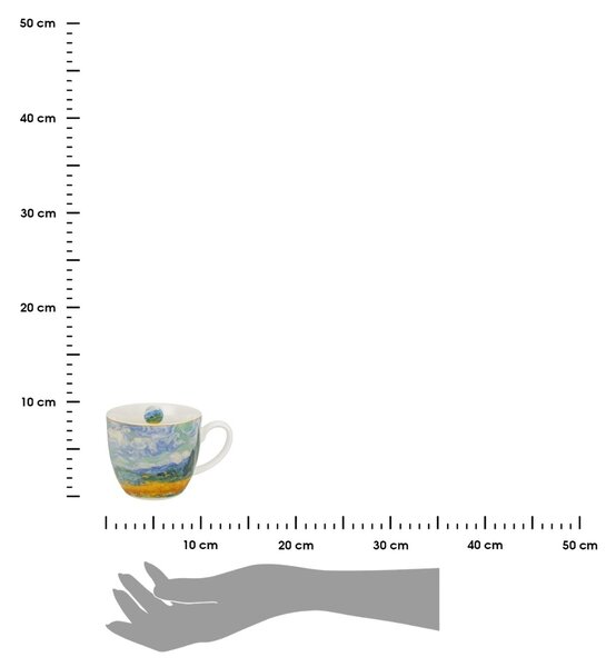 Porcelánový hrnček Van Gogh Wheat Field 460 ml