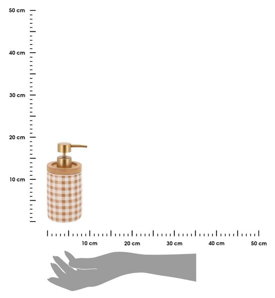 Dávkovač mydla Vichy, kombinácia farieb/so zlatými a drevenými prvkmi, 400 ml