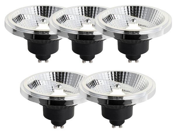 Sada 5 stmievateľných LED žiaroviek GU10 111 mm 10,5 W 770 LM 4000 K