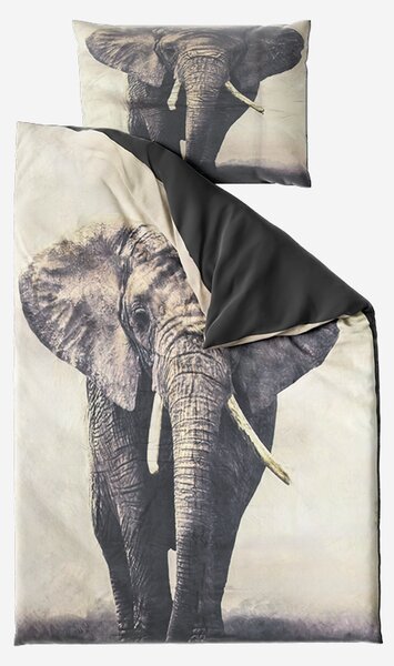3D obliečky z mikrovlákna SLON sivé Rozmer obliečky: 70 x 90 cm | 140 x 200 cm