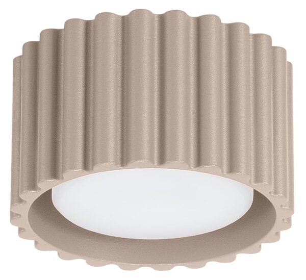 Stropné svietidlo Aura, 1x tmavobéžové hliníkové tienidlo, (6 cm)