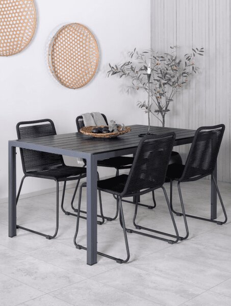 Záhradný set TORVEN 4 + 1 | antracit