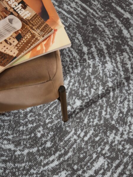 Hanse Home, Kusový koberec Gloria Cavallo 106256 Creme Grey kruh, 120x120 (priemer) kruh, šedá, chodba / predsieň