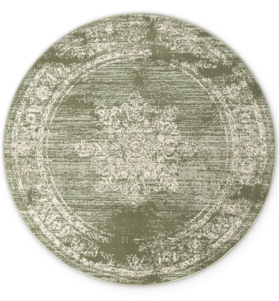 Hanse Home, Kusový koberec Gloria Lydia 106255 Mint kruh, 120x120 (priemer) kruh, zelená, chodba / predsieň