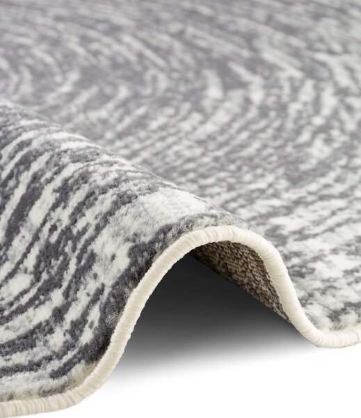 Hanse Home, Kusový koberec Gloria Cavallo 106256 Creme Grey kruh, 120x120 (priemer) kruh, šedá, chodba / predsieň