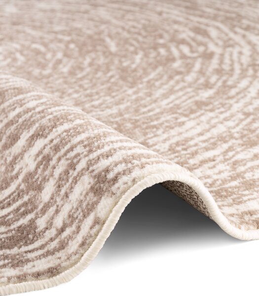 Hanse Home, Kusový koberec Gloria Cavallo 106258 Creme Beige kruh, 120x120 (priemer) kruh, béžová, chodba / predsieň