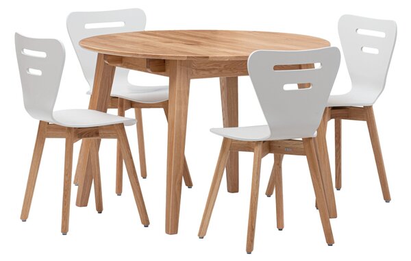 Okrúhly rozkladací stôl Genova z duba - D 900(1300)