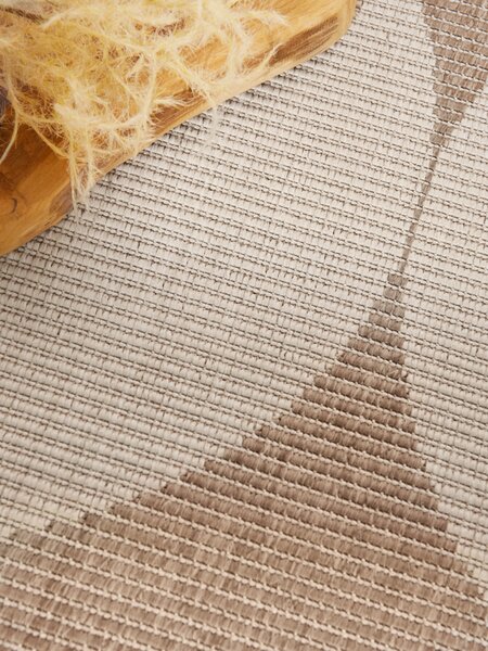 NORTHRUGS , Kusový koberec Duet Bowen 106245 Beige/White - na von aj na doma, 120x170, béžová, chodba / predsieň