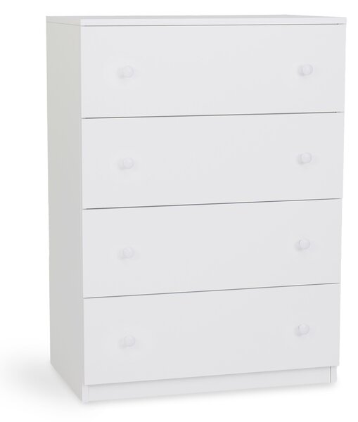 Komoda Leo L4 - biele úchyty