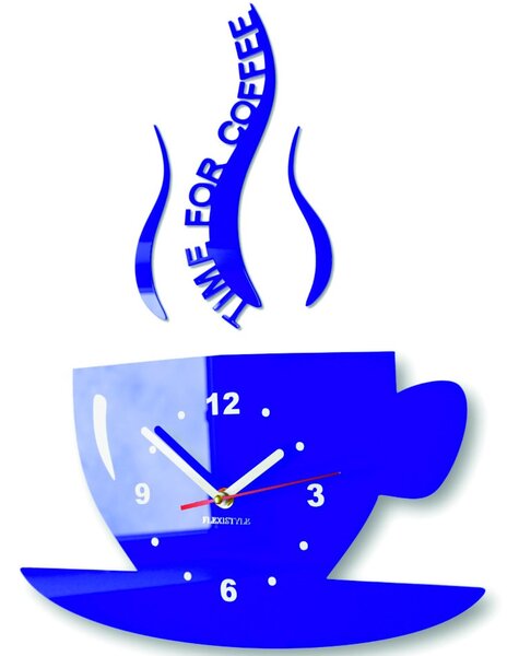 Nástenné hodiny káva | COFFE: Čierna Ral 9005 Čierne ručičky 2304-6159 FL-z16 2021