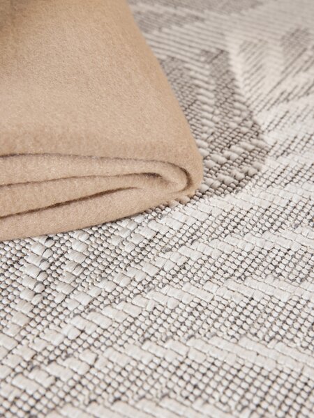 NORTHRUGS , Kusový koberec Duet Liora 106246 White/Gray - na von aj na doma, 120x170, šedá, chodba / predsieň