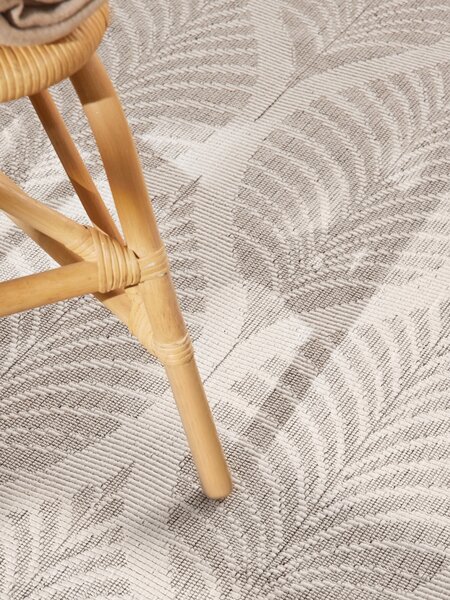 NORTHRUGS , Kusový koberec Duet Liora 106246 White/Gray - na von aj na doma, 120x170, šedá, chodba / predsieň