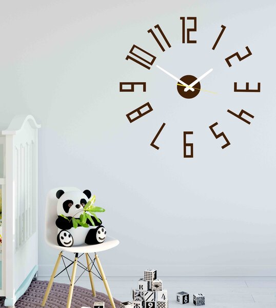 Štýlové nástenné hodiny do obývačky - PALLETE: Čierna Ral 9005 Čierne ručičky 2732-7326 X0018-Wall clock HEU-