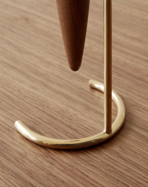 Svietnik Umanoff Polished Brass/Walnut 20 cm