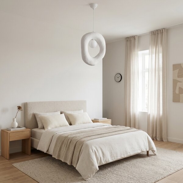 Brilagi - Závesný luster WABI SABI na lanku 1xG9/8W/230V, biely