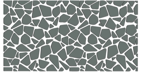 Zrkadlová nálepka na stenu - SERAFIN: Zrkadlo Silver Plexisklo 30 x 15 cm 2870-9336 OX003-WALL-STICKERS HEU-