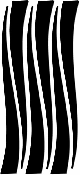 Zrkadlová nálepka na stenu čiary | HELGA: Zrkadlo Silver Plexisklo 30 x 15 cm 2873-9396 OX007- 3D modern stickers