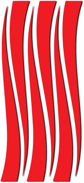Zrkadlová nálepka na stenu čiary | HELGA: Zrkadlo Silver Plexisklo 30 x 15 cm 2873-9396 OX007- 3D modern stickers