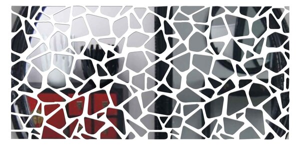 Zrkadlová nálepka na stenu - SERAFIN: Zrkadlo Silver Plexisklo 30 x 15 cm 2870-9336 OX003-WALL-STICKERS HEU-