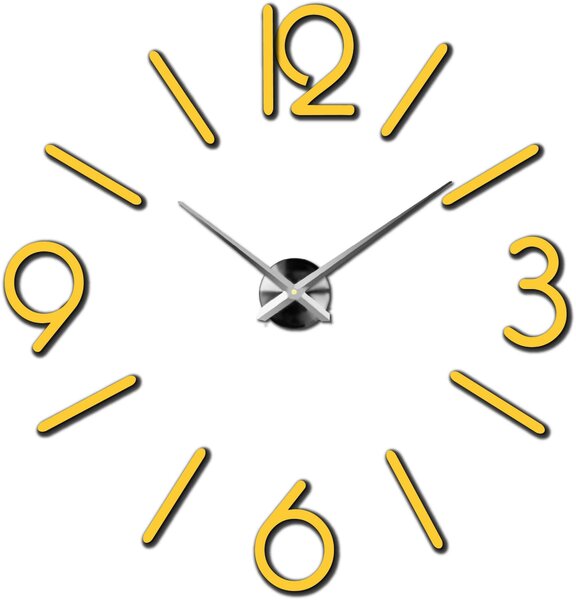 Nástenné hodiny do obývačky - MACKIE: Čierna Ral 9005 Farba čierna RAL 9005 3016-11841 X0036-Modern wall clock HEU-