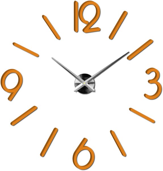 Nástenné hodiny do obývačky - MACKIE: Čierna Ral 9005 Farba čierna RAL 9005 3016-11841 X0036-Modern wall clock HEU-
