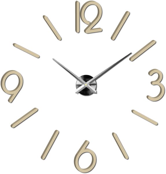Nástenné hodiny do obývačky - MACKIE: Čierna Ral 9005 Farba čierna RAL 9005 3016-11841 X0036-Modern wall clock HEU-