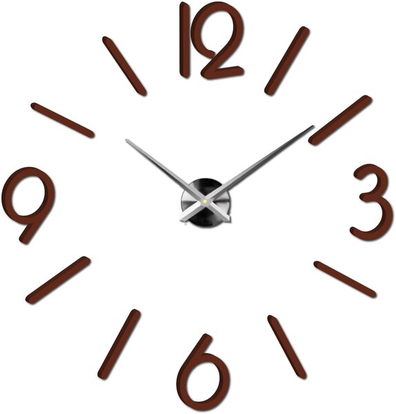 Nástenné hodiny do obývačky - MACKIE: Čierna Ral 9005 Farba čierna RAL 9005 3016-11841 X0036-Modern wall clock HEU-