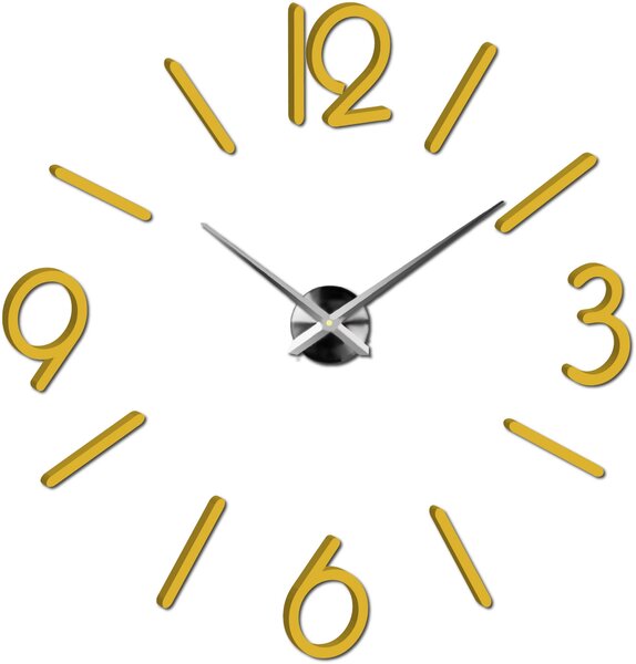 Nástenné hodiny do obývačky - MACKIE: Čierna Ral 9005 Farba čierna RAL 9005 3016-11841 X0036-Modern wall clock HEU-