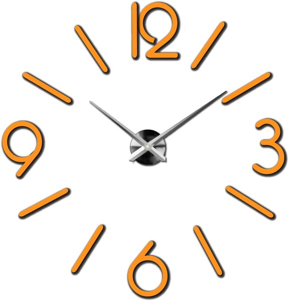 Nástenné hodiny do obývačky - MACKIE: Čierna Ral 9005 Farba čierna RAL 9005 3016-11841 X0036-Modern wall clock HEU-