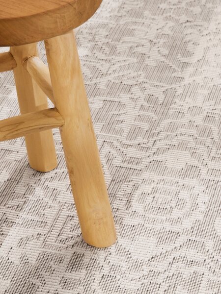 NORTHRUGS , Kusový koberec Duet Kona 106249 White/Gray - na von aj na doma, 120x170, šedá, chodba / predsieň