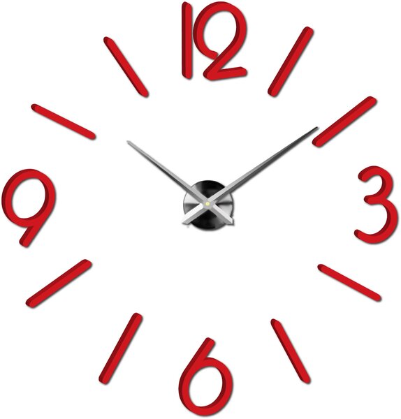 Nástenné hodiny do obývačky - MACKIE: Čierna Ral 9005 Farba čierna RAL 9005 3016-11841 X0036-Modern wall clock HEU-