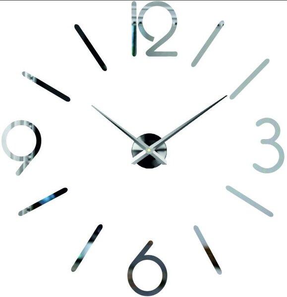 Nástenné hodiny do obývačky - MACKIE: Čierna Ral 9005 Farba čierna RAL 9005 3016-11841 X0036-Modern wall clock HEU-