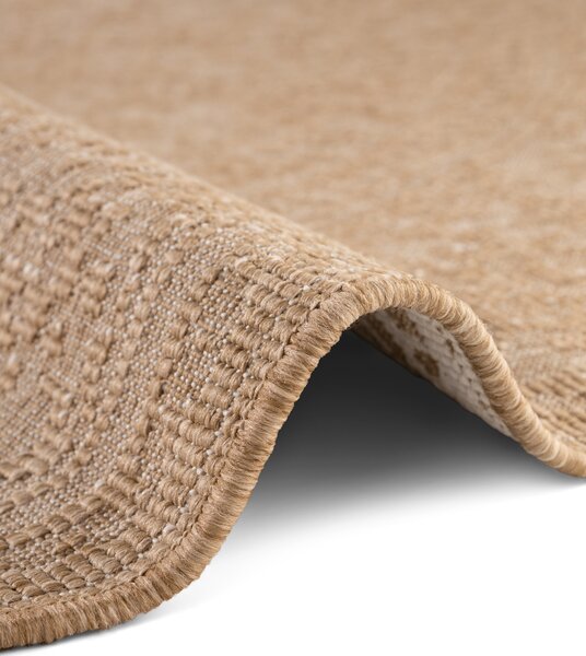 NORTHRUGS , Kusový koberec Duet Kona 106250 Beige/White - na von aj na doma, 120x170, béžová, chodba / predsieň
