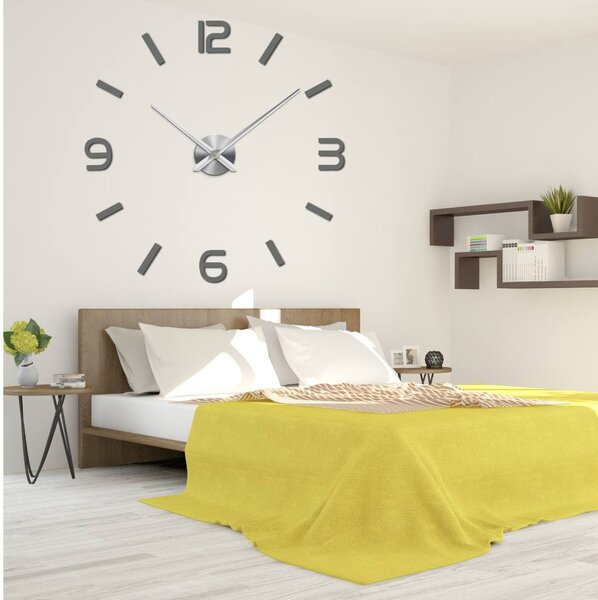Nalepovacie hodiny na stenu | SONOMA: Zrkadlo SILVER Farba čierna RAL 9005 80 cm 3027-109210 12S049