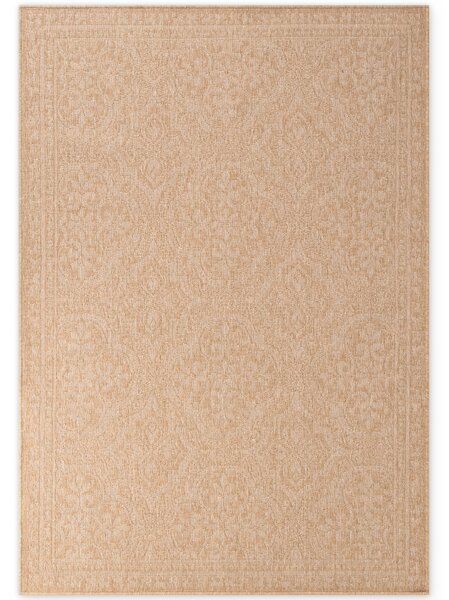 NORTHRUGS , Kusový koberec Duet Rosel 106252 Beige/White - na von aj na doma, 120x170, béžová, chodba / predsieň