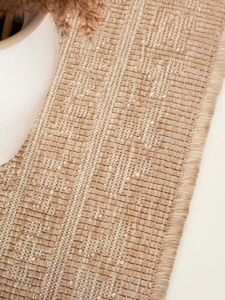 NORTHRUGS , Kusový koberec Duet Rosel 106252 Beige/White - na von aj na doma, 120x170, béžová, chodba / predsieň