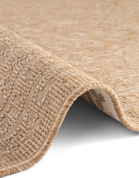 NORTHRUGS , Kusový koberec Duet Rosel 106252 Beige/White - na von aj na doma, 120x170, béžová, chodba / predsieň