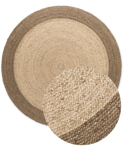 Hanse Home , Kusový koberec Looma 106224 Natur Ivory/Grey/Beige kruh, 120x120 (priemer) kruh, béžová, chodba / predsieň