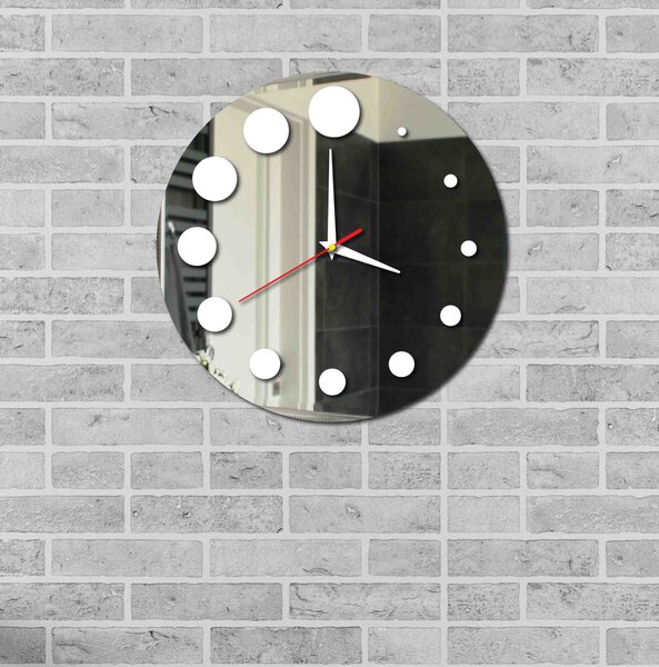 Nástenné hodiny do kuchyne okrúhle | HANZREFT: Čierna Ral 9005 Čierne ručičky 30 cm 3052-13263 X0030-3D HEU-