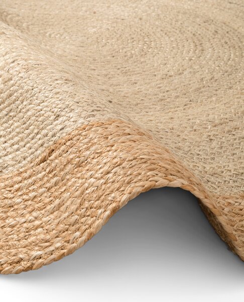 Hanse Home , Kusový koberec Looma 106225 Natur Ivory/Gold kruh, 100x100 (priemer) kruh, béžová, chodba / predsieň