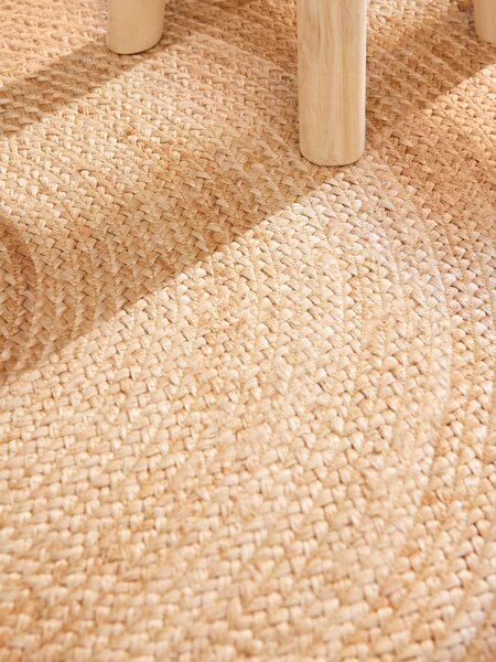 Hanse Home , Kusový koberec Looma 106225 Natur Ivory/Gold kruh, 100x100 (priemer) kruh, béžová, chodba / predsieň
