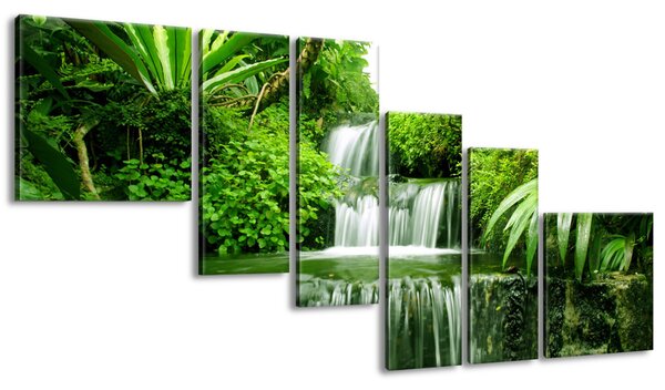 Gario Obraz na plátne Vodopád v dažďovom pralese Veľkosť: 220 x 100 cm
